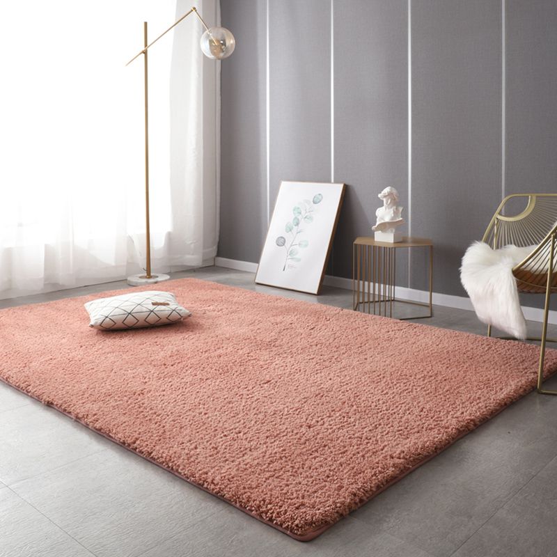 Rapis de couleur unie nordique Mulit Coton Mélange Coton Arelle Tapis Anti-Slip Backing Pet Friendly Indoor pour décoration