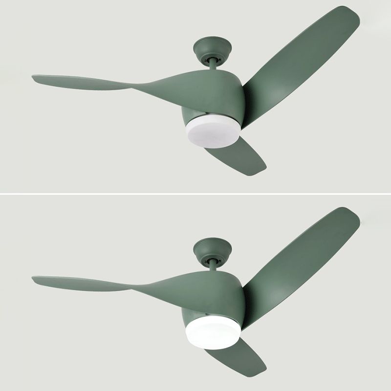 Fan Shape Metal Ceiling Fan Kid Style 1 Light Ceiling Fans Fixtures