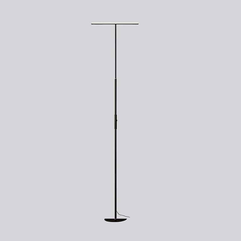 Modern Style Linear Shape Floor Lighting Metal 1 Light Floor Lamp for Restaurant