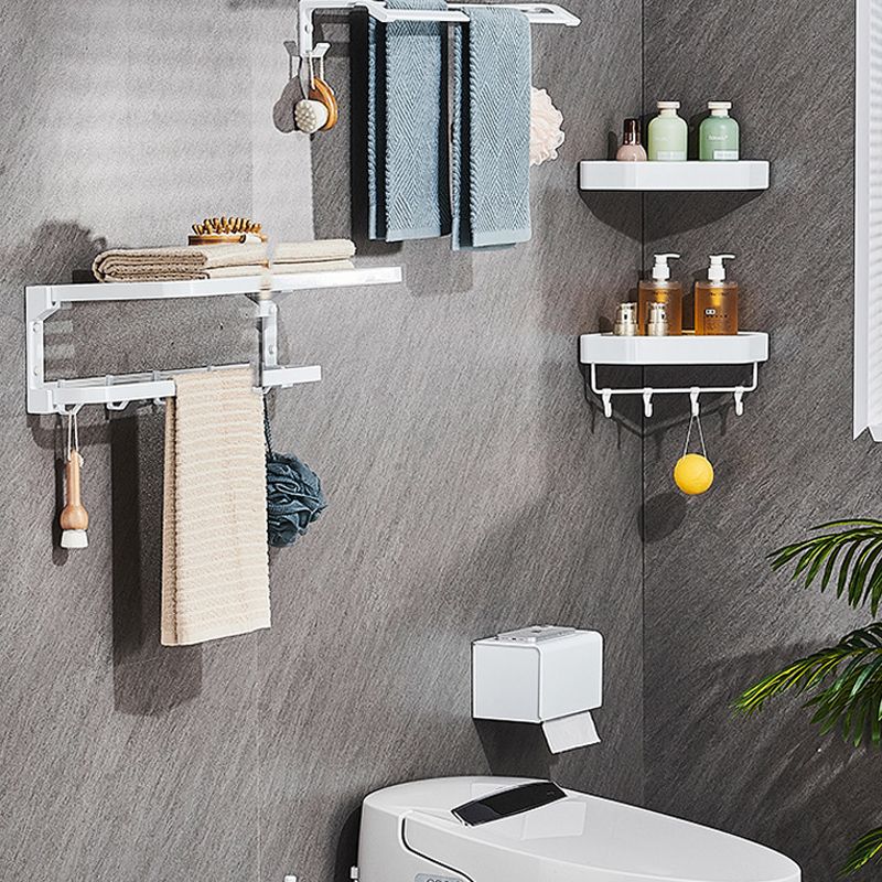 Modern Bathroom Accessory Kit Towel Bar Bath Shelf White Bathroom Accessory Set