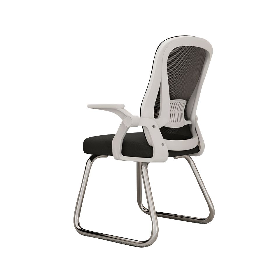 Modern Office Chair Fixed Arms Mesh Chair with Breathable Back