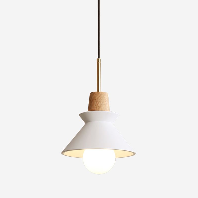 Wooden Hanging Light Modern Style Pendant Lighting Fixture for Dining Room