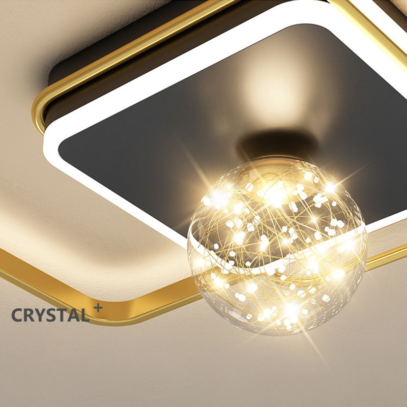 Modern Concise Style LED Ceiling Light Fixture Study Room Light Bedroom Light