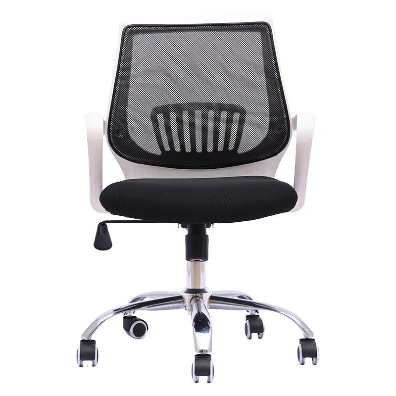 Contemporary Microfiber Adjustable Ergonomic Chair Mid-Back Conference Arm Chair