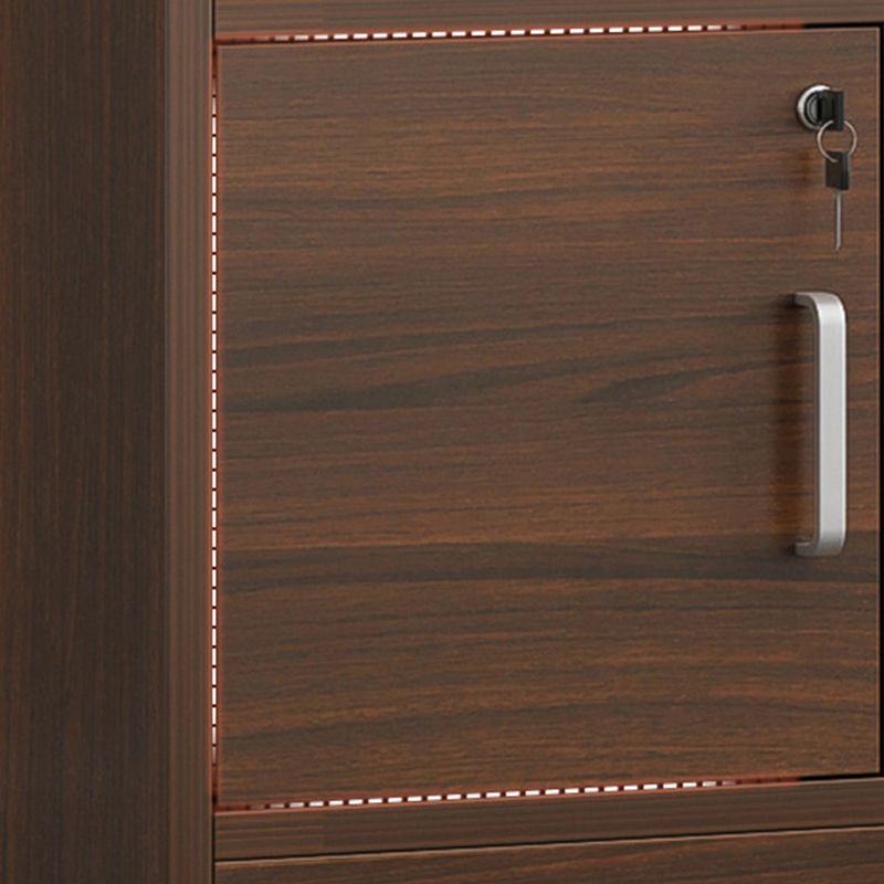 Modern Vertical Filing Cabinet Locking Detail Wooden File Cabinet with Storage Shelves