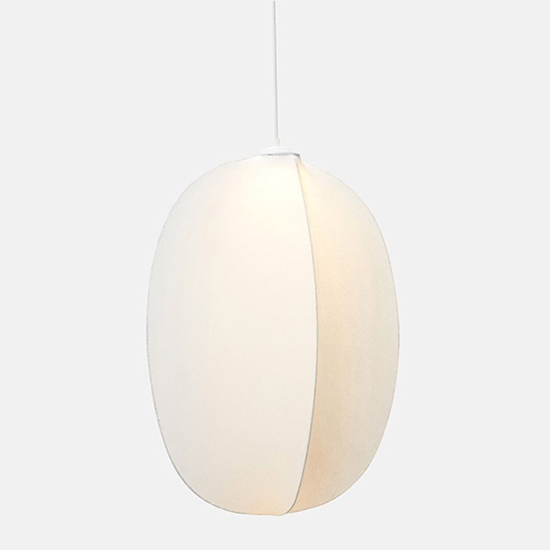 1-Light Lantern Hanging Pendant Modern Style Silk Hanging Lighting for Living Room