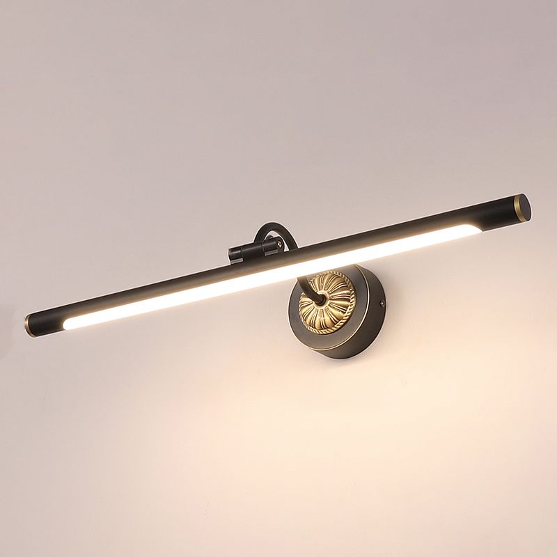 Traditionele spiegel voor verlichting LED ijdelheid muurlamp met acrylschaduw