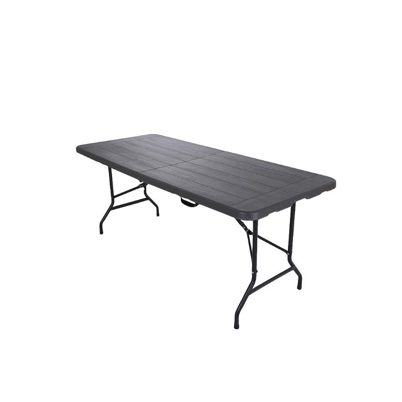 Plastic Rectangle Shape Camping Table Contemporary Style Outdoor Table