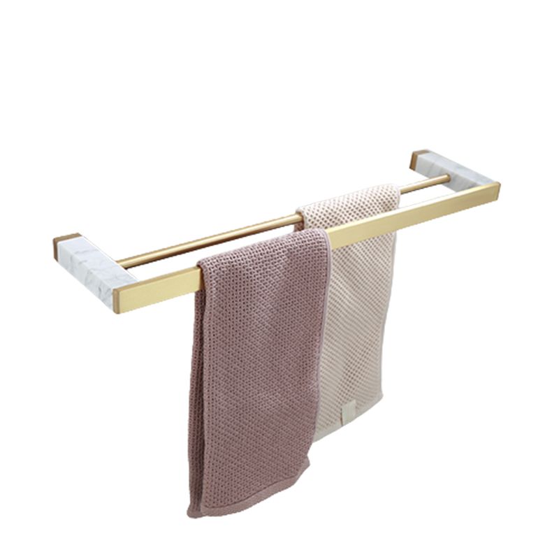 Polished Brass Bathroom Accessory Set Marble Bathroom Hardware