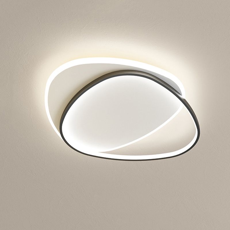 Circular Metal Led Flush Mount Ceiling Light Fixtures Modern Style Led Flush Light