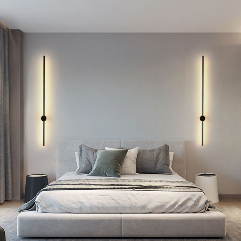 Modern Style Wall Sconce Lighting Linear Shape Metal Wall Lighting Fixtures