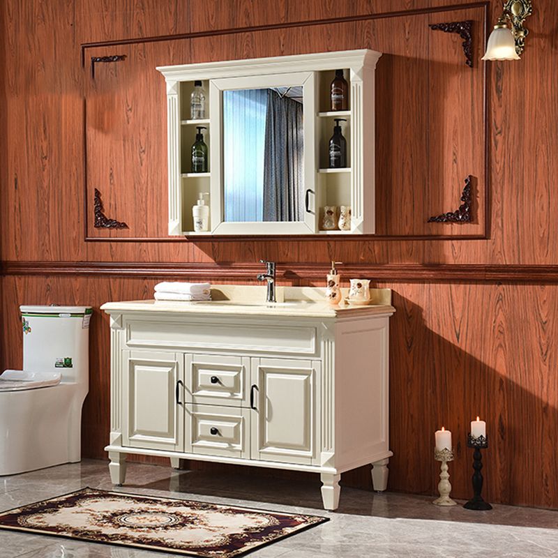 Traditional Freestanding Bathroom Vanity Solid Wood Bathroom Vanity Set for Bathroom