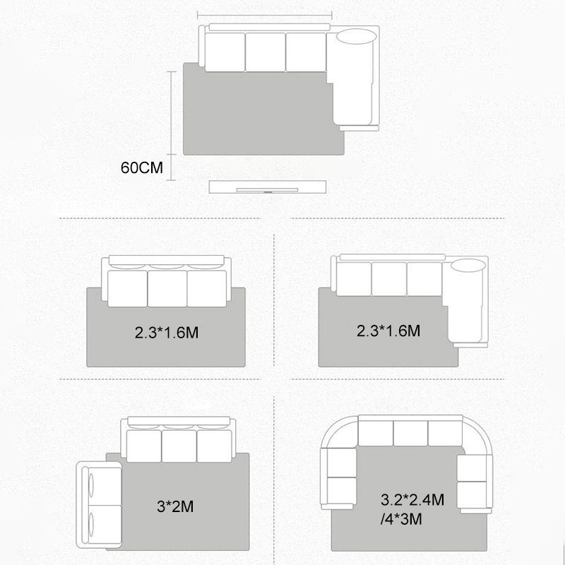 Buntes Gebiet Teppich Geometrisches Muster weißer Fläche Teppich Easy Care Waschable Teppich für Wohnzimmer