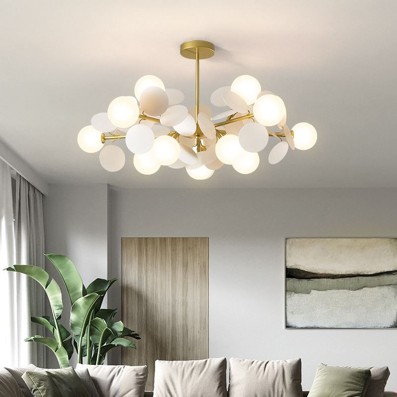 Blasen Schlafzimmer Decke Anhänger Leuchtmetall Nordic Style Kronleuchterleuchte