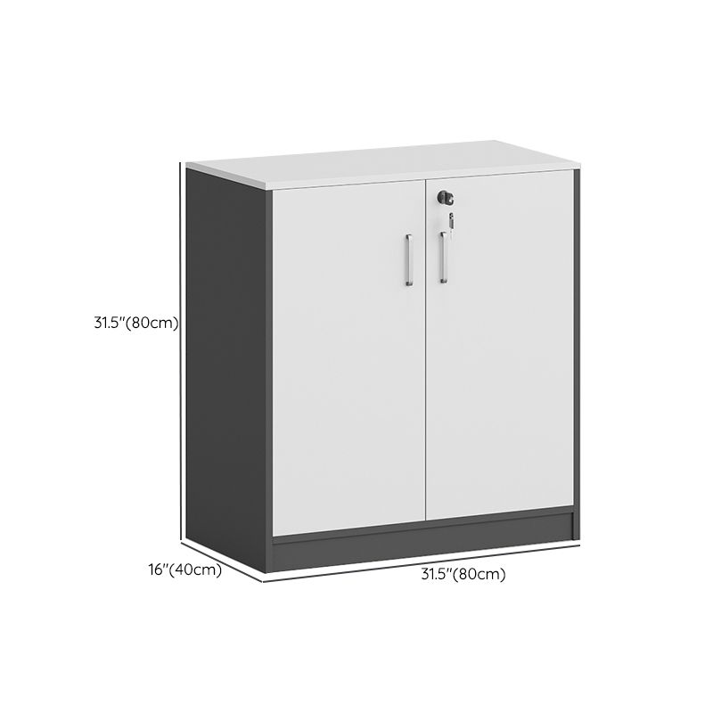 Modern Style Vertical File Cabinet Locking Storage Wood Filing Cabinet for Home Office