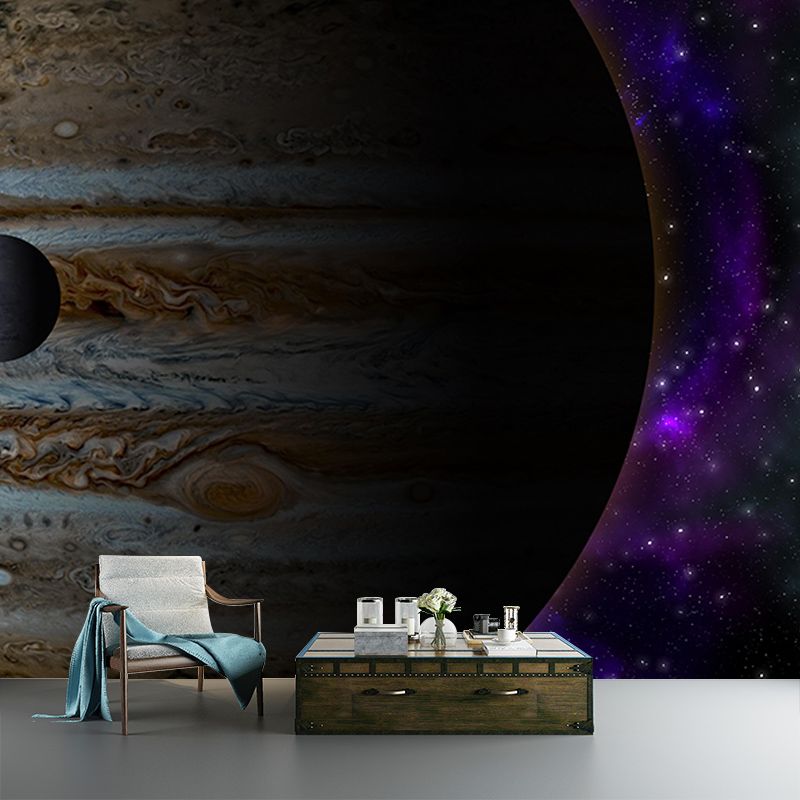 Universe Horizontal Illustration Mural Decorative Eco-friendly for Sleeping Room