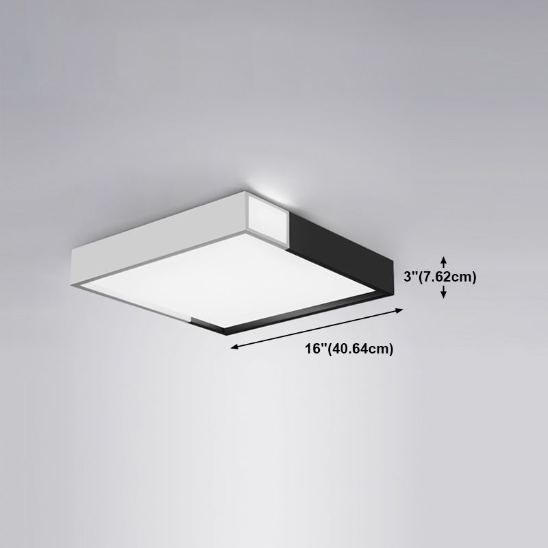 Contemporary Flush Mount Ceiling Lighting Fixture Geometry Shape LED Ceiling Light