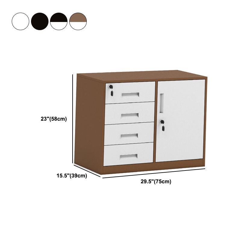 Metal Filing Cabinet Fire-Resistant File Cabinet with Drawers