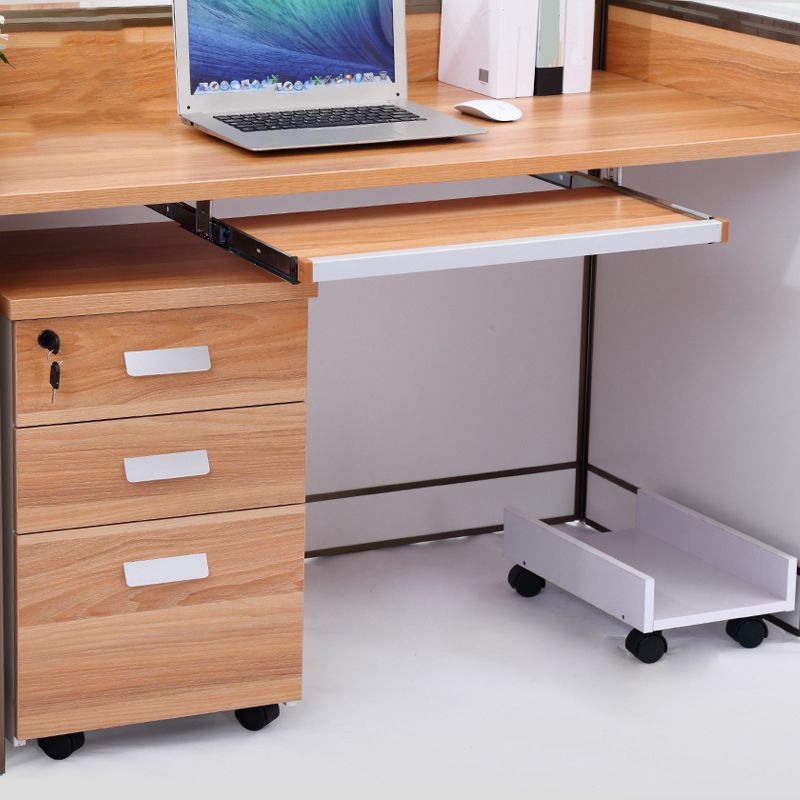 Modern Vertical Filing Cabinet Engineered Wood Filing Cabinet on Wheels