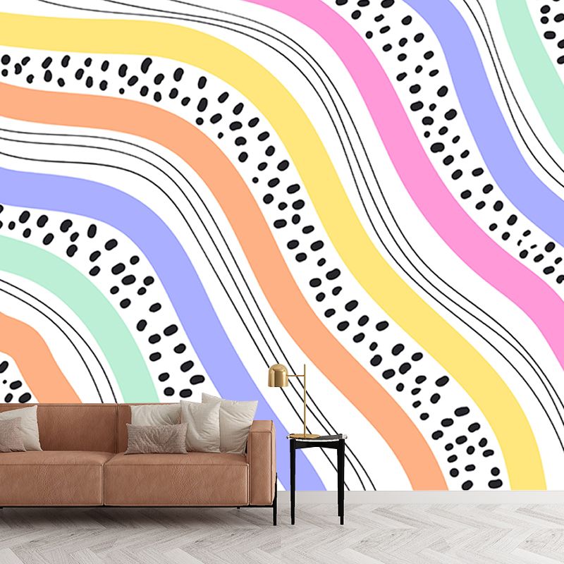 Modern Style Illustration Wall Mural Wallpaper Abstract Painting Bedroom Wall Mural