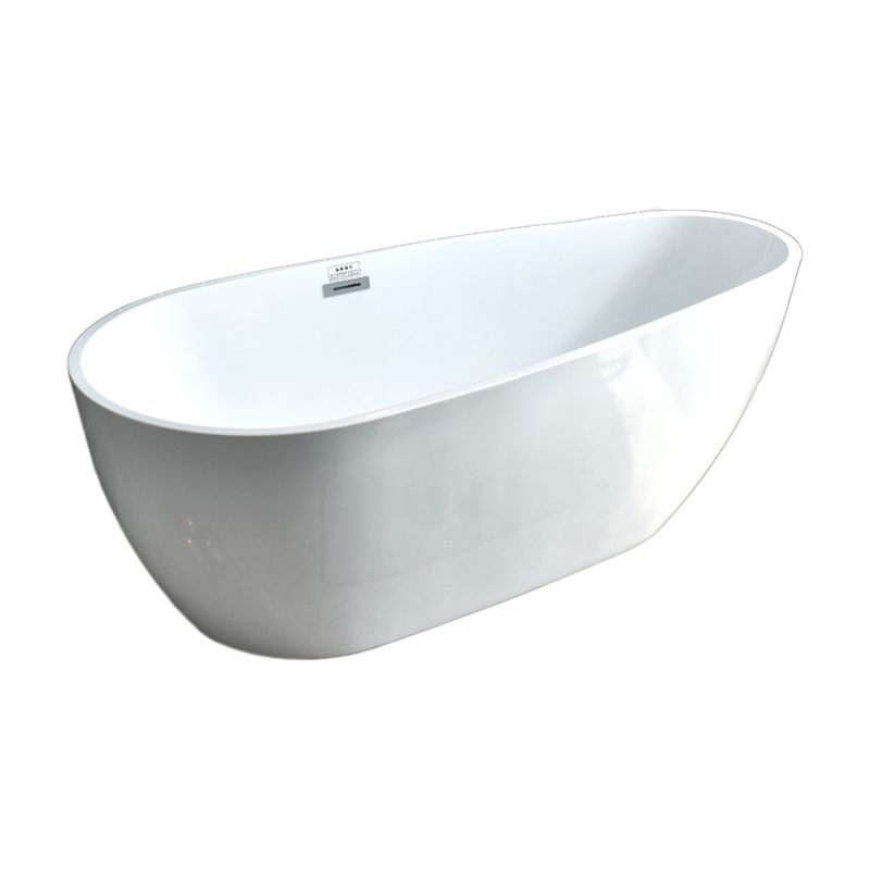 Modern Antique Finish Bathtub Soaking Back to Wall Oval Bath Tub