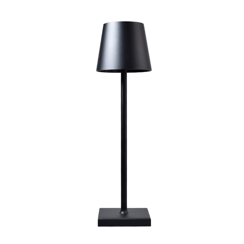 Metal Table Lamp with Touch Control, Cylinder Shade Table Light for Desk