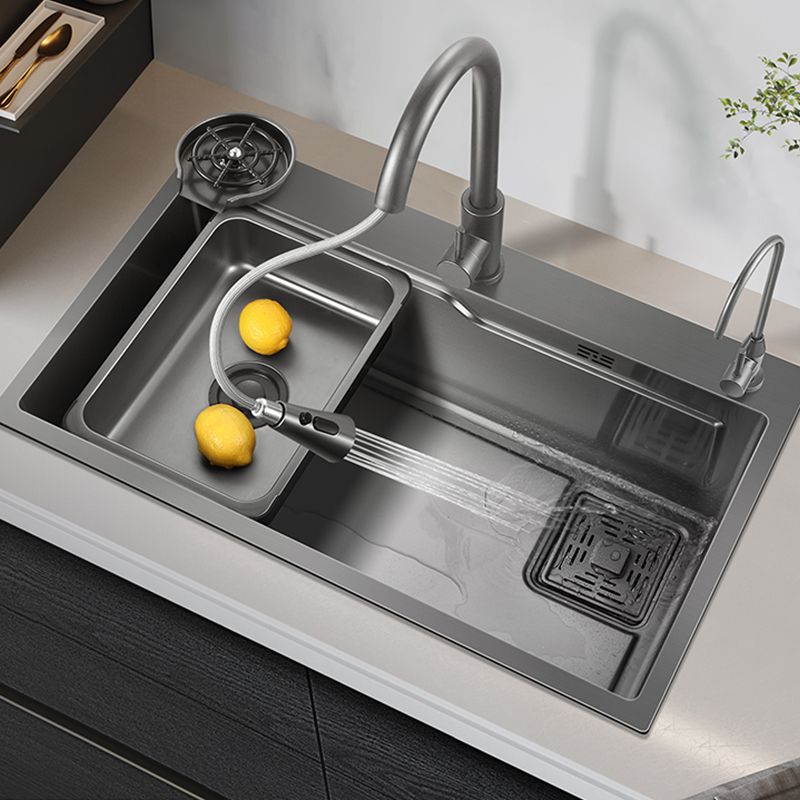 Kitchen Sink Stainless Steel Soundproof Detail Kitchen Sink with Basket Strainer