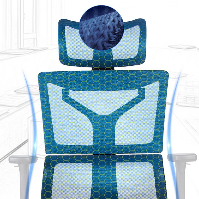 Contemporary Fabric Home Office Chair High-Back Adjustable Ergonomic Office Chair