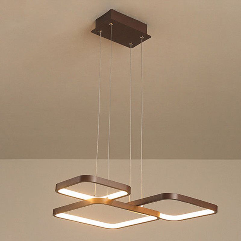 Multiple Squares Chandelier Lighting Fixtures Modern Chandeliers For Dining Room