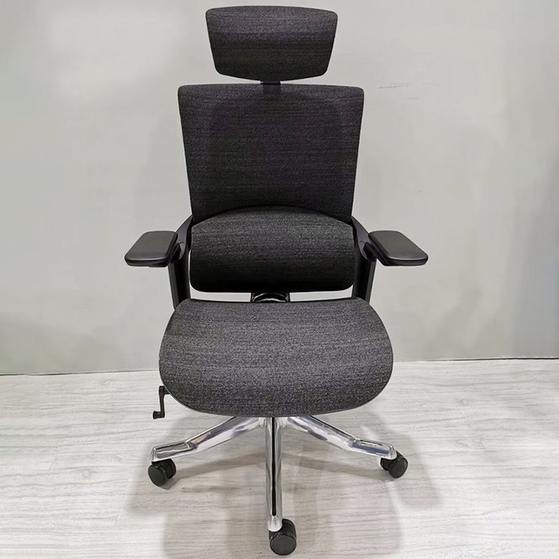 Modern Arms Included Executive Chair Height-adjustable Managers Chair for Office