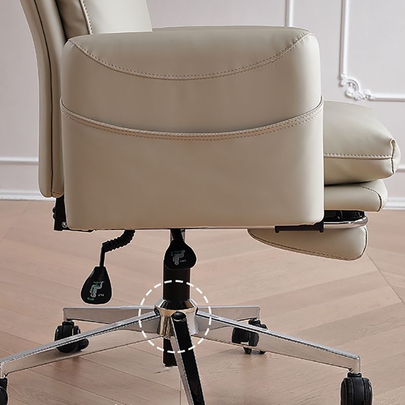 Modern Fixed Arms Managers Chair Height-adjustable Chair with Wheels