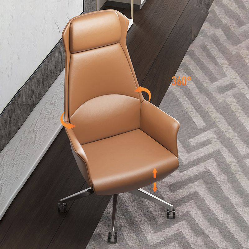 Faux Leather Executive Chair Modern Tilt Mechanism Office Chair