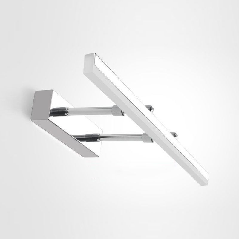 Linear Vanity Light Modern Metal Single Light LED Mirror Light for Bathroom