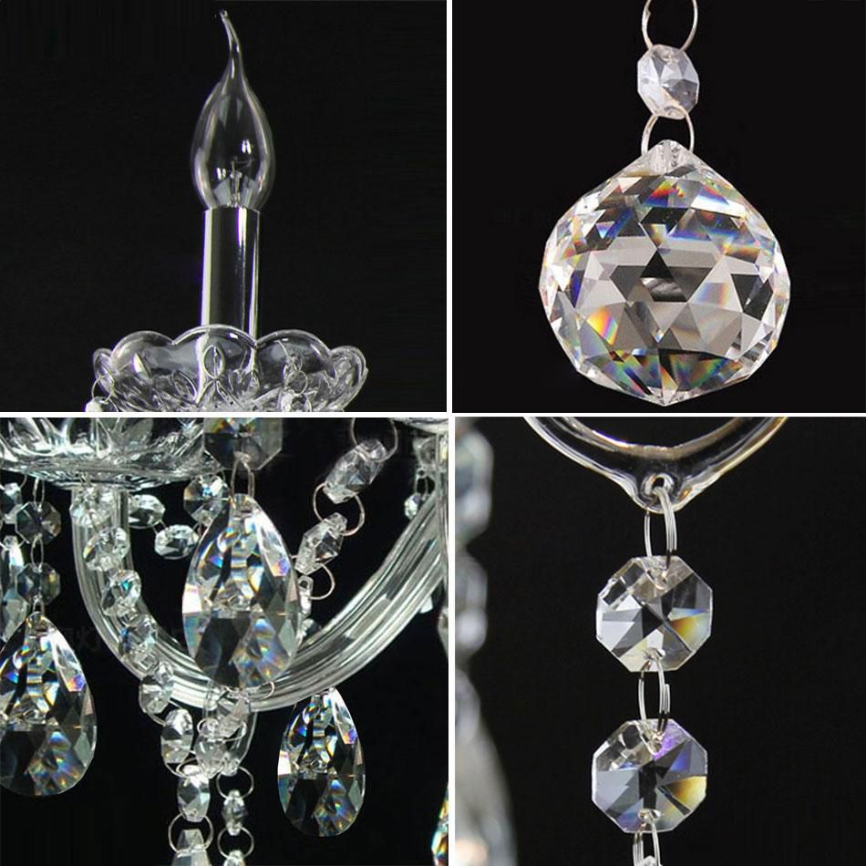 K9 Crystal Victorian Drop Lamp Candelabra Chandelier Lighting Fixtures for Bedroom