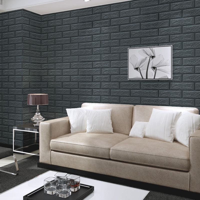 Industrial Wall Paneling Peel and Stick Wood Effect Design Waterproof Foam Wall Paneling