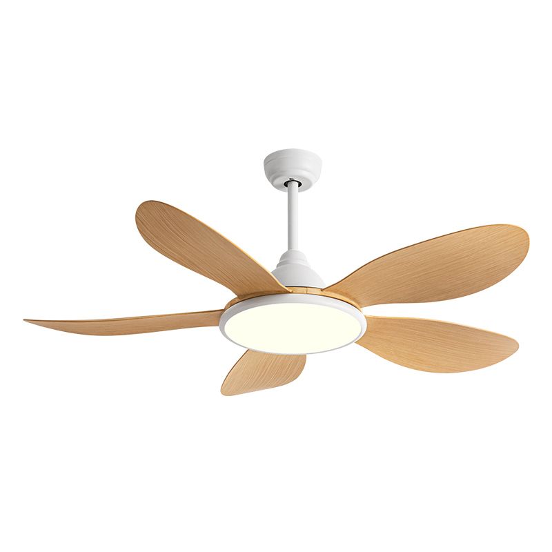 Simple LED Ceiling Fan Lamp Metal Fan Lighting for Living Room