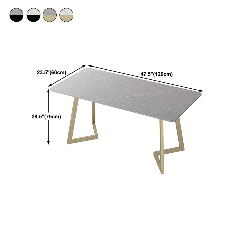 Contemporary Office Desk 29.53-inch Rectangular Writing Desk