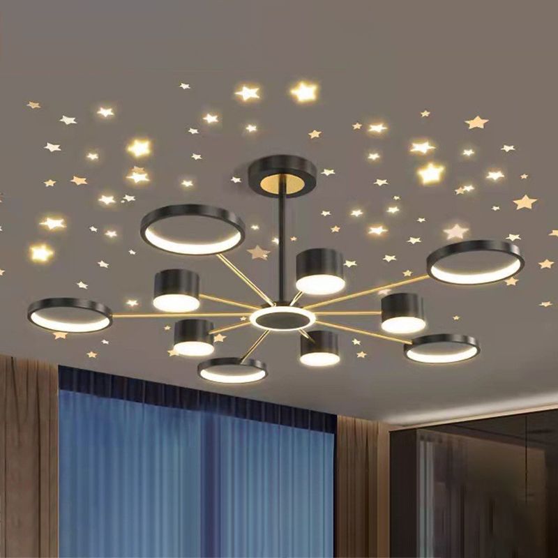 Multi Light Unique Branch Hanging Lights Modern Style Metal suspendu pour maison