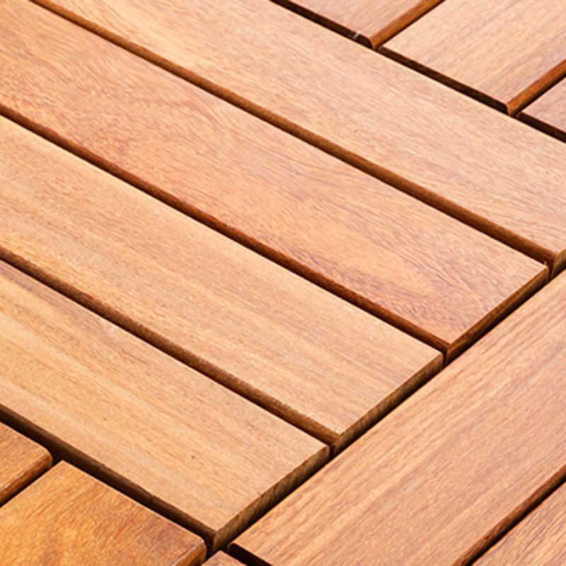 Striped Pattern Nailed Decking Tiles Composite Tile Kit Outdoor Patio