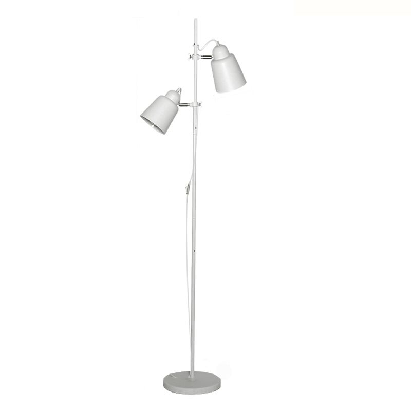 Adjustable Height Conical Standing Lamp Nordic Style Metal Living Room Floor Light