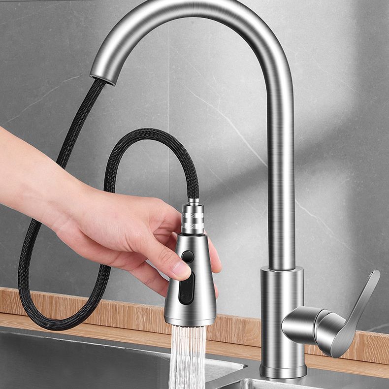 Pull Out Kitchen Faucet Single Handle Faucet with Pull Out Sprayer