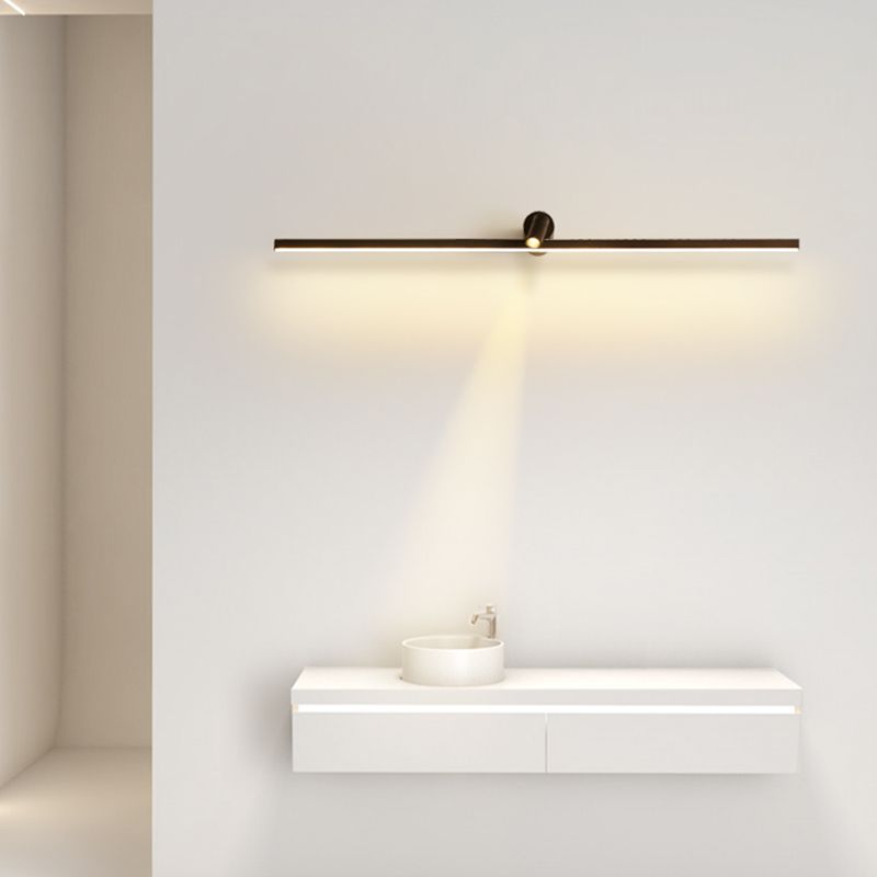 Simplicidad Luces de espejo de tocador alargado Luz de pared metálica Fixros para el baño