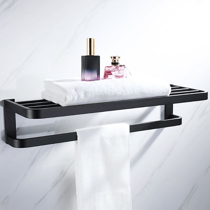 Modern Bathroom Hardware Set Bath Shelf Towel Bar Black Bath Hardware Set