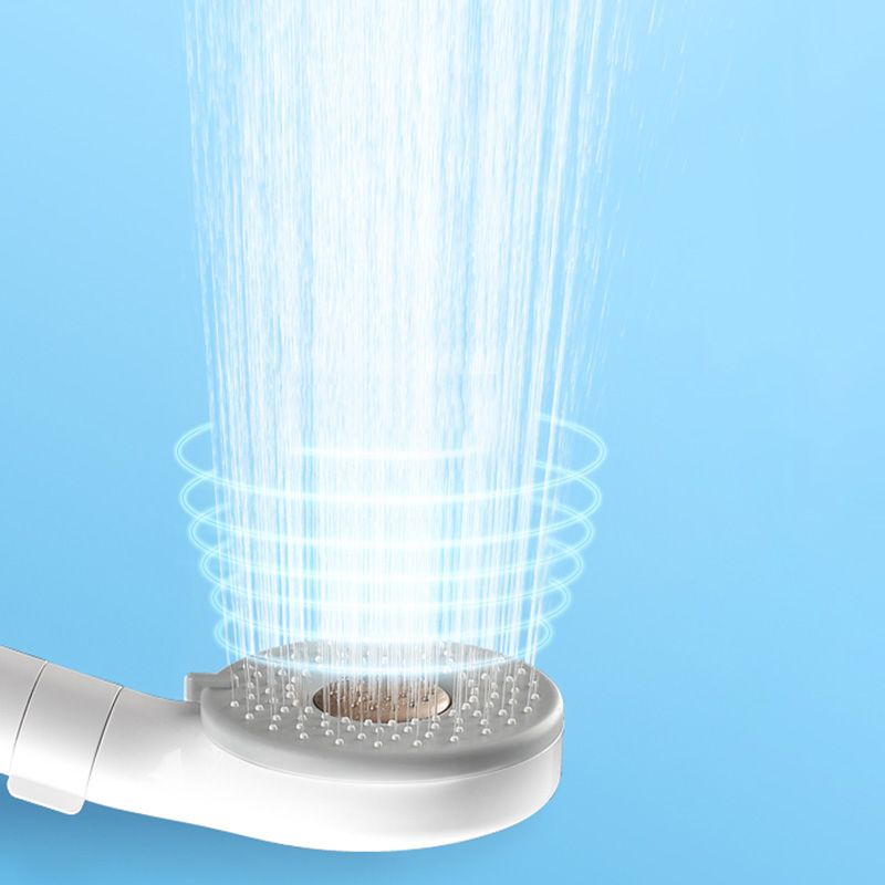 Contemporary Shower Head Solid Color Round Plastic Handheld Shower Head