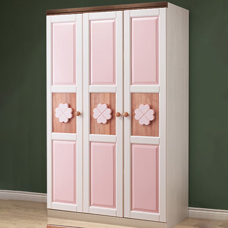 Solid Wood Bedroom Armoire with Garment Rod Modern Armoire Closet