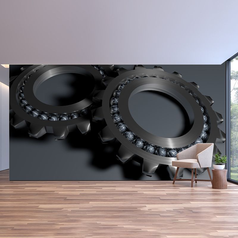 Environmental Photography Wallpaper Metal Gear Drawing Room Mural Wallpaper