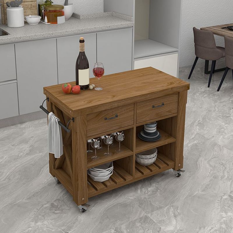 Rolling Modern Kitchen Trolley Wooden Kitchen Trolley for Kitchen