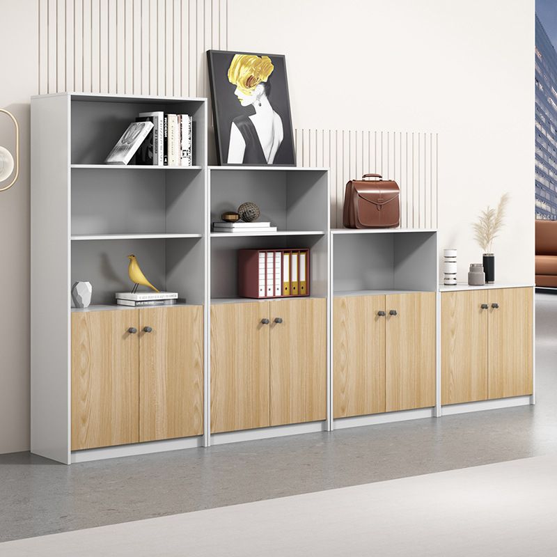 Wood File Cabinet Vertical Modern Filing Cabinet with Storage Shelves