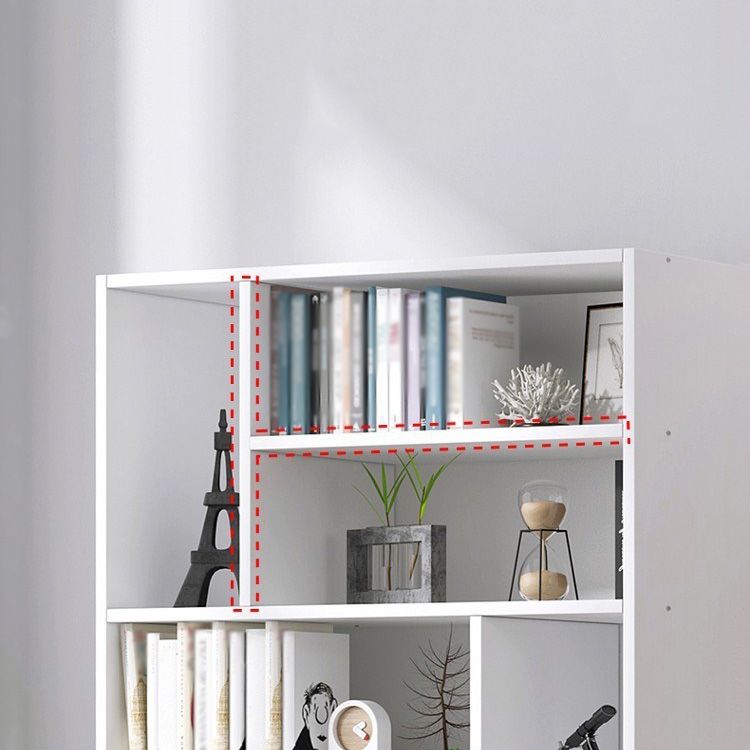 Gefabriceerde houten standaard boekenplank Scandinavische verticale gesloten backshelf