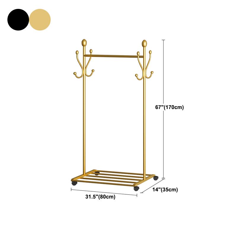 Industrial Hall Stand Metal Shelving Included Free Standing Coat Rack